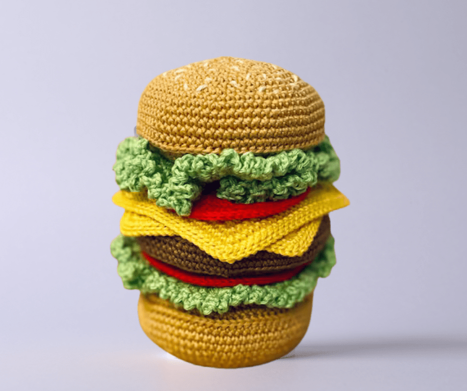 Burger Stacking Amigurumi Crochet Pattern - SerenityLove