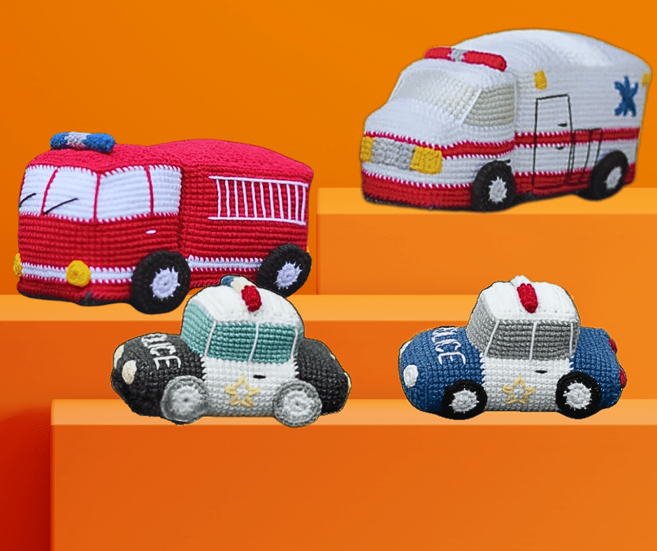 Emergency Cars Amigurumi Crochet Patterns - SerenityLove