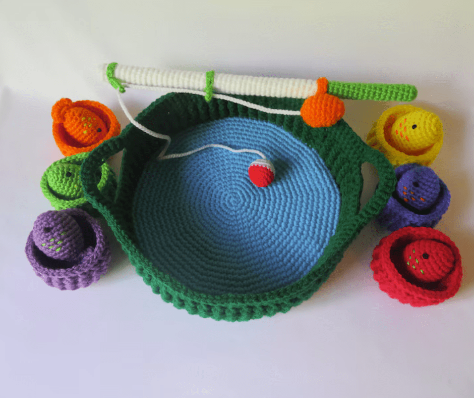 Fishing Set Amigurumi Crochet Pattern - SerenityLove