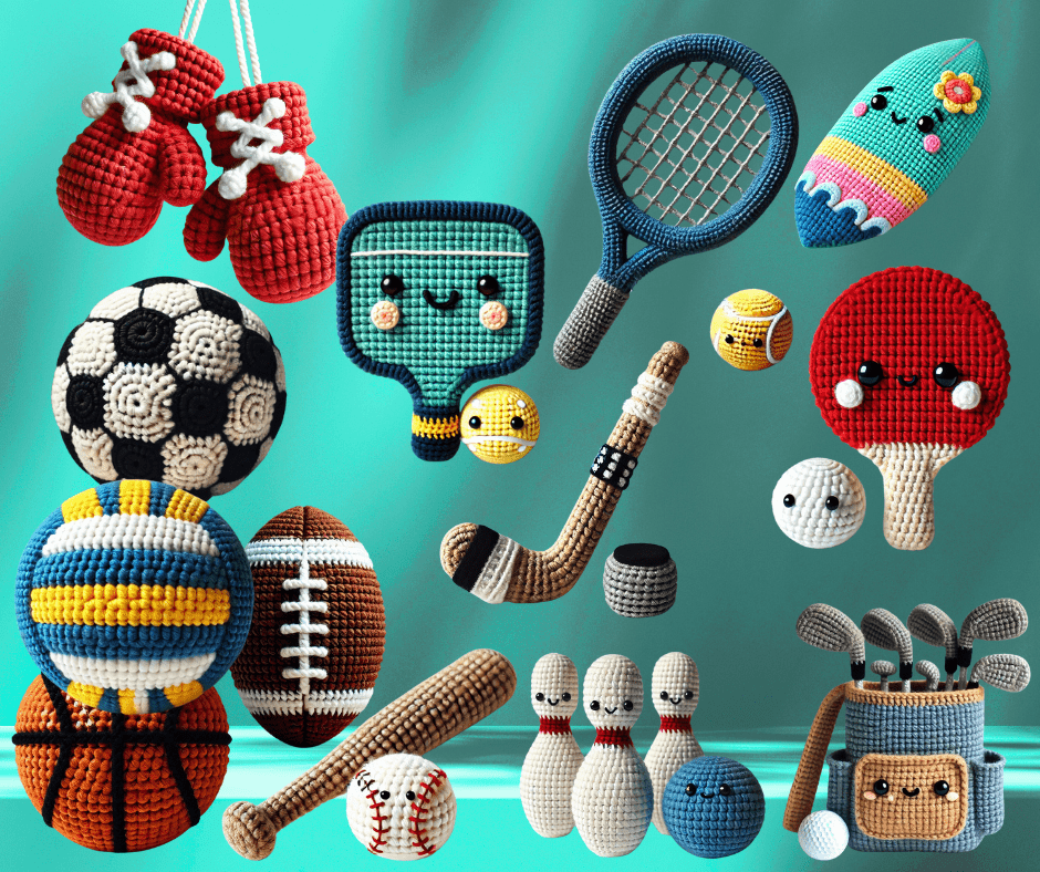 The Sports Corner Amigurumi Crochet Patterns - SerenityLove